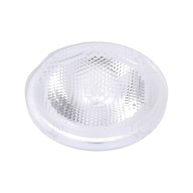 Lentilă LED Rotundă Plexiglass Transparentă 29-48° | Electronic-mag.ro | Componente Electronice