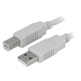 Cablu USB 2.0 A-B 1.8m Gri | Electronic-mag.ro | Componente Electronice