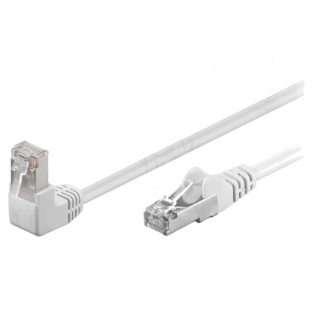 Patch Cord F/UTP Cat5e Alb 1m Ecranat | Electronic-mag.ro | Componente Electronice