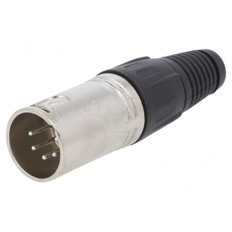 Mufă XLR Tată 5 Pin Metalic Argintat | Electronic-mag.ro | Componente Electronice
