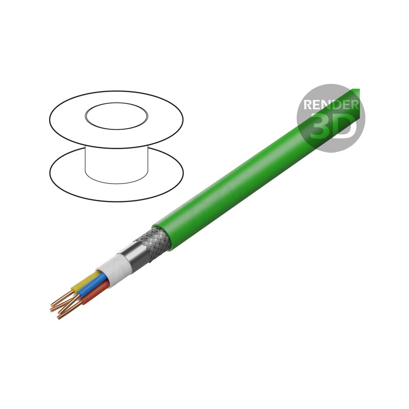 Cablu BiT Profinet A 2x2x0,64mm Cu PE CPR Eca | Electronic-mag.ro | Componente Electronice
