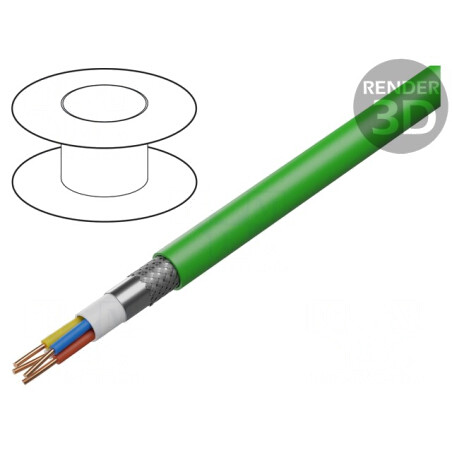 Cablu BiT Profinet A 2x2x0,64mm Cu PE CPR Eca | Electronic-mag.ro | Componente Electronice