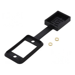 Garnitură Soclu cu Capac SLIM Neagră 29mm Silicon | Electronic-mag.ro | Componente Electronice