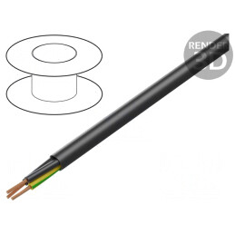 Cablu Electric JZ-600 HMH 3G0,75mm2 Cupru Negru | Electronic-mag.ro | Componente Electronice