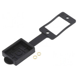 Garnitură Soclu Neagră 29mm Slim | Electronic-mag.ro | Componente Electronice