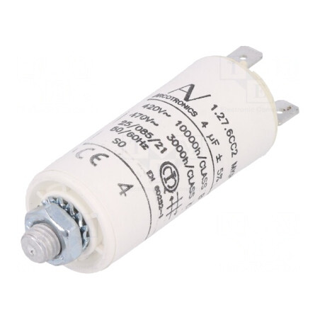 Condensator de funcționare 4uF 420VAC | Electronic-mag.ro | Componente Electronice