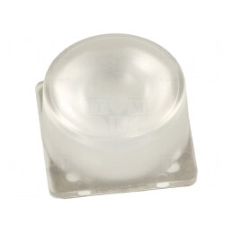 Lentilă LED pătrată plexiglass PMMA 37-53° H 11,8mm