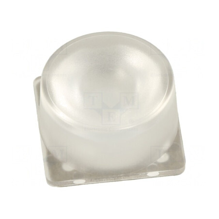 Lentilă LED pătrată plexiglass PMMA 37-53° H 11,8mm | Electronic-mag.ro | Componente Electronice