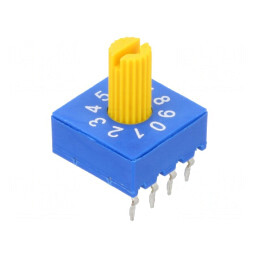 Întrerupător codificare DEC/BCD 10 Poz THT | Electronic-mag.ro | Componente Electronice