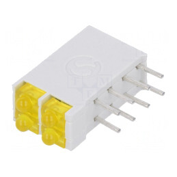 LED Galben 1,8mm 4 Diode 10mA 2,1V | Electronic-mag.ro | Componente Electronice