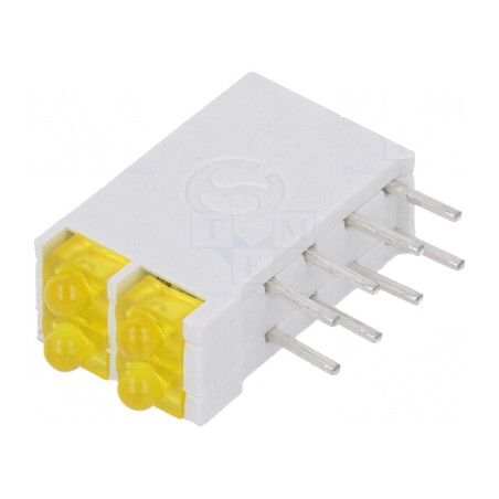 LED Galben 1,8mm 4 Diode 10mA 2,1V | Electronic-mag.ro | Componente Electronice