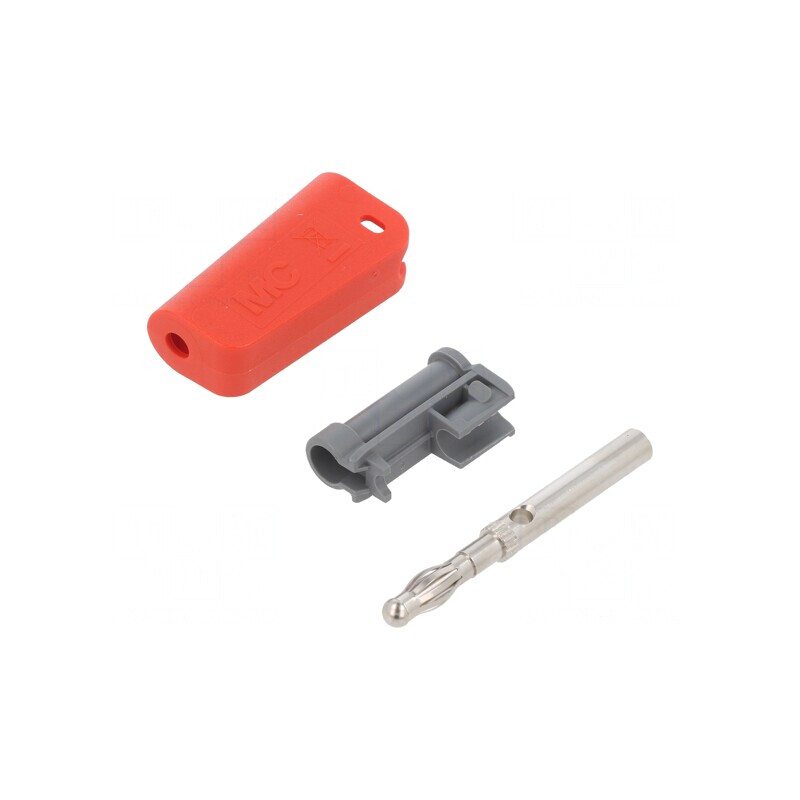 Mufă Banană 4mm 32A Roșie Neizolată Cu Soclu Axial | Electronic-mag.ro | Componente Electronice