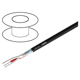 Cablu DMX 110Ω Negru 200m | Electronic-mag.ro | Componente Electronice