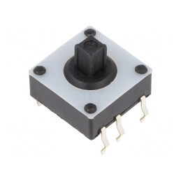 Microîntrerupător TACT 0,02A 15VDC PCB THT 2,6N | Electronic-mag.ro | Componente Electronice