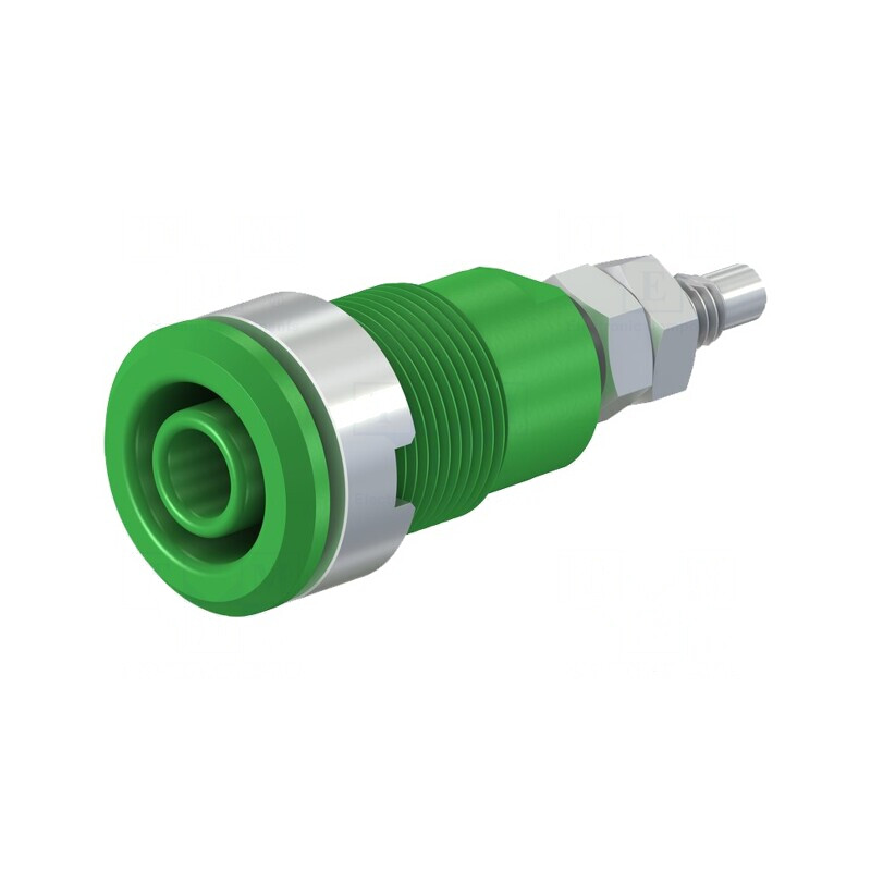 Soclu banană verde 4mm 32A 1kV alamă nichelată | Electronic-mag.ro | Componente Electronice Soclu banană verde 4mm 32A 1kV alamă nichelată | Electronic-mag.ro | Componente Electronice
