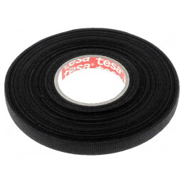 Bandă textilă auto neagră 9mm x 25m 105°C | Electronic-mag.ro | Componente Electronice