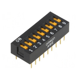 Comutator DIP 9 Secțiuni ON-OFF 24V | Electronic-mag.ro | Componente Electronice