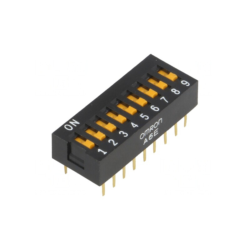 Comutator DIP 9 Secțiuni ON-OFF 24V | Electronic-mag.ro | Componente Electronice