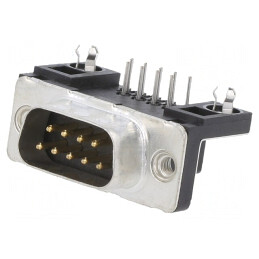 Conector D-Sub 9 Pin Soclu Tată Montare Panou 90° 5A | Electronic-mag.ro | Componente Electronice