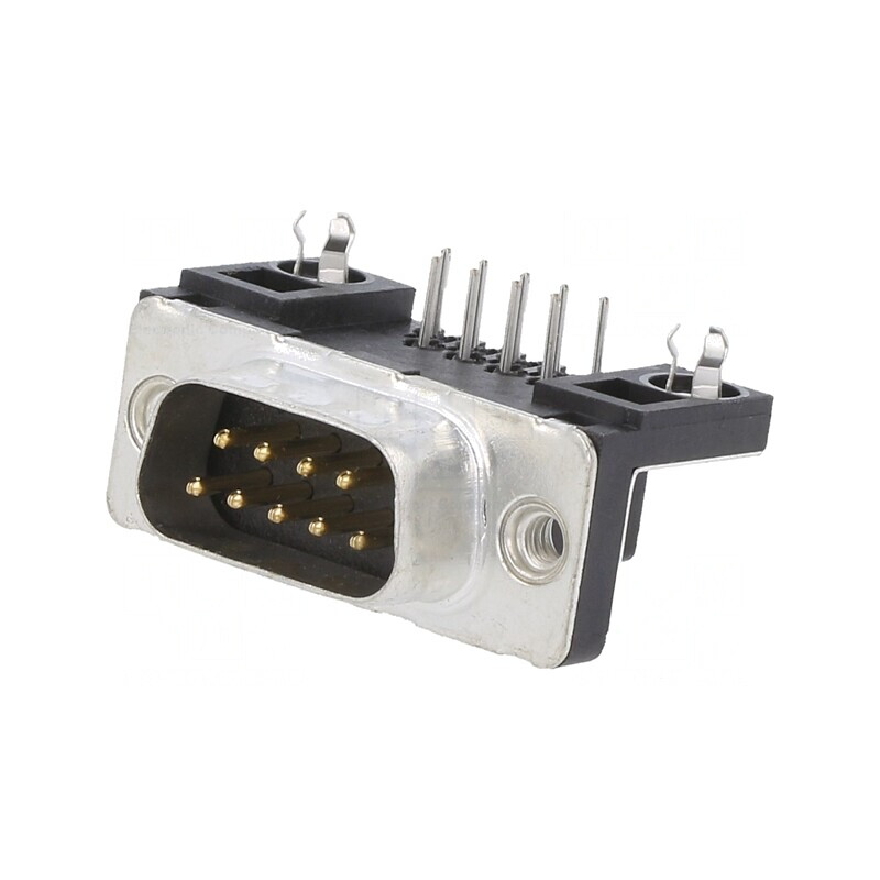 Conector D-Sub 9 Pin Soclu Tată Montare Panou 90° 5A | Electronic-mag.ro | Componente Electronice