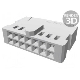 Conector Cablu-Placă Mamă 2,54mm 14P AMPMODU MOD IV | Electronic-mag.ro | Componente Electronice