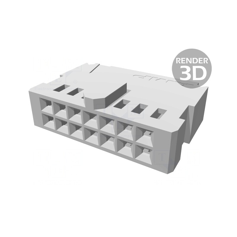 Conector Cablu-Placă Mamă 2,54mm 14P AMPMODU MOD IV | Electronic-mag.ro | Componente Electronice