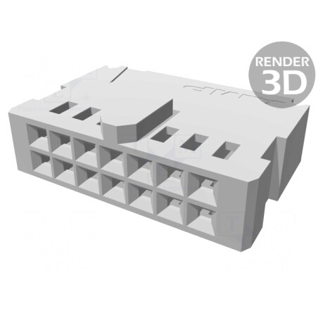 Conector Cablu-Placă Mamă 2,54mm 14P AMPMODU MOD IV | Electronic-mag.ro | Componente Electronice