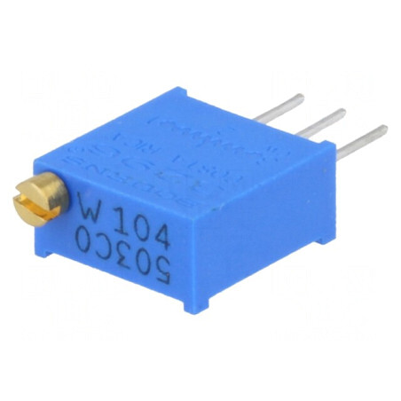 Potentiometru Multiturn 100kΩ 500mW THT ±10% | Electronic-mag.ro | Componente Electronice