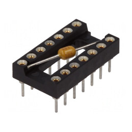 Soclu: circuite integrate; DIP14; Raster: 2,54mm; de precizie; THT