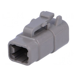 Conector DTM Mamă 4 Pini Gri IP68 | Electronic-mag.ro | Componente Electronice