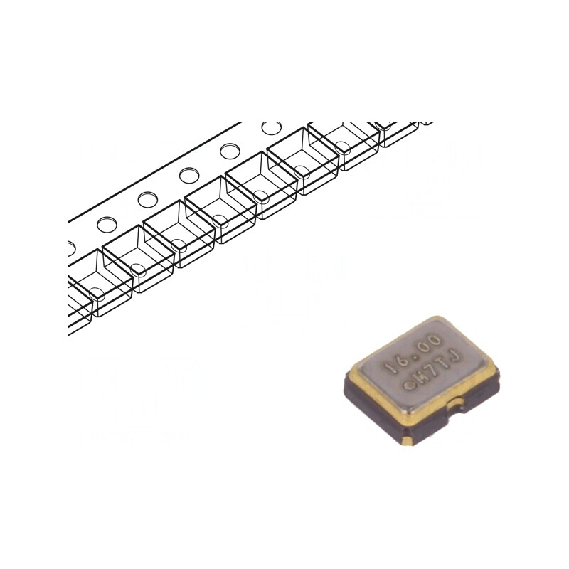 Generator de cuarț 16MHz SMD 3,3V | Electronic-mag.ro | Componente Electronice