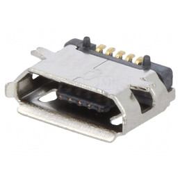 Soclu USB Micro B PCB SMT 5 pini Orizontal USB 2.0 | Electronic-mag.ro | Componente Electronice