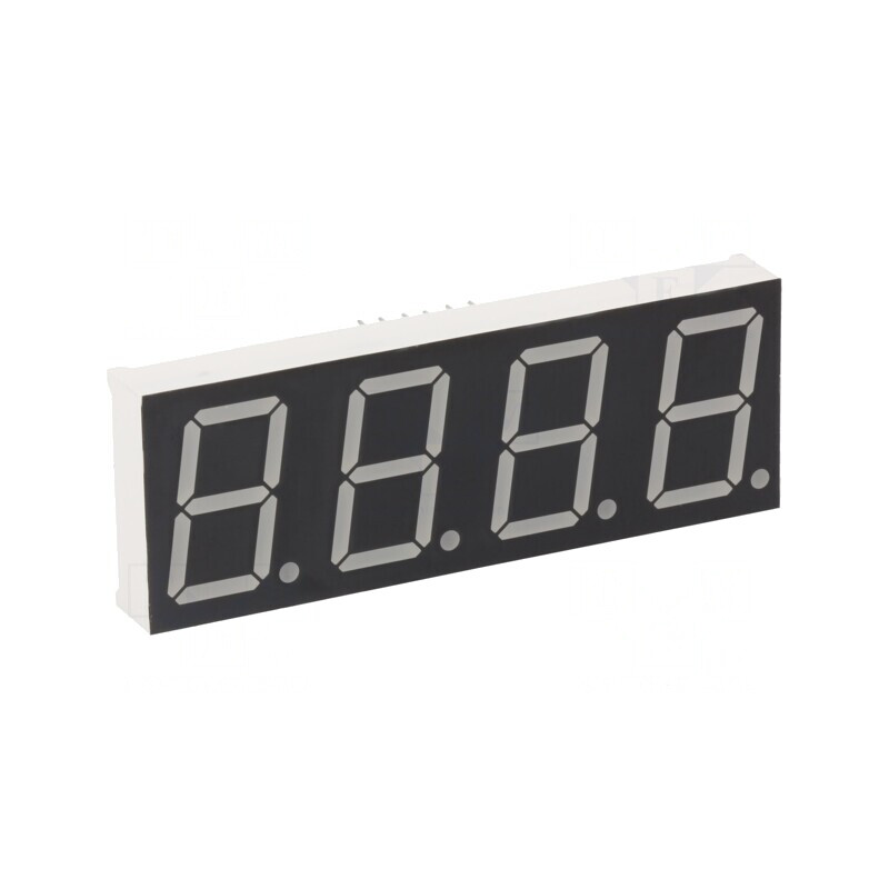 Afișaj LED 7 Segmente 4 Digits Roșu 20.4mm | Electronic-mag.ro | Componente Electronice