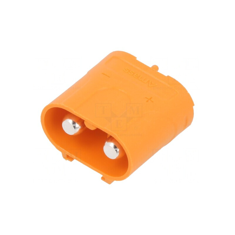 Soclu Alimentare DC LC PIN 2 PCB THT Portocaliu | Electronic-mag.ro | Componente Electronice