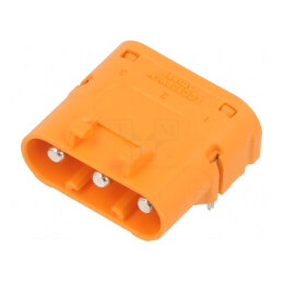 Soclu Alimentare DC pentru PCB THT Portocalie | Electronic-mag.ro | Componente Electronice