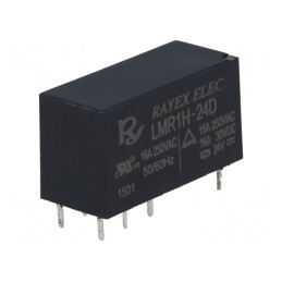 Releu Electromagnetic SPDT 24VDC 16A PCB | Electronic-mag.ro | Componente Electronice