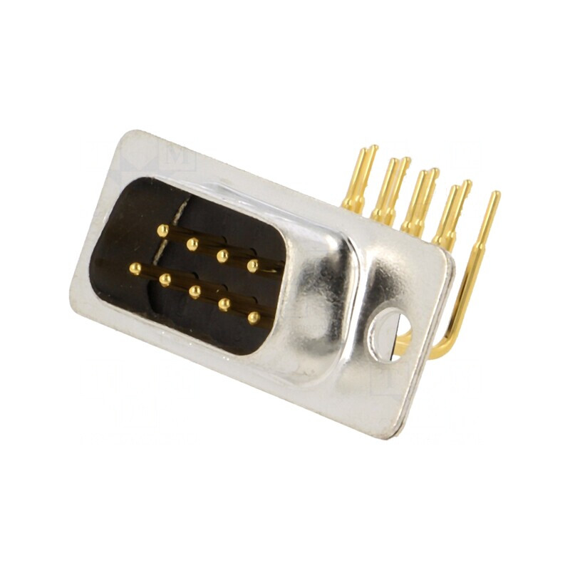 Conector D-Sub 9 PIN Tată PCB 90° THT 5A | Electronic-mag.ro | Componente Electronice