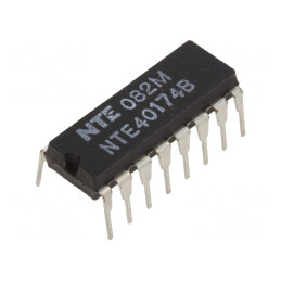 Digital Flip-Flop 6-Channel CMOS DIP16