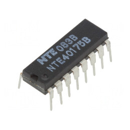 Digital Flip-Flop 4-Channel CMOS DIP16