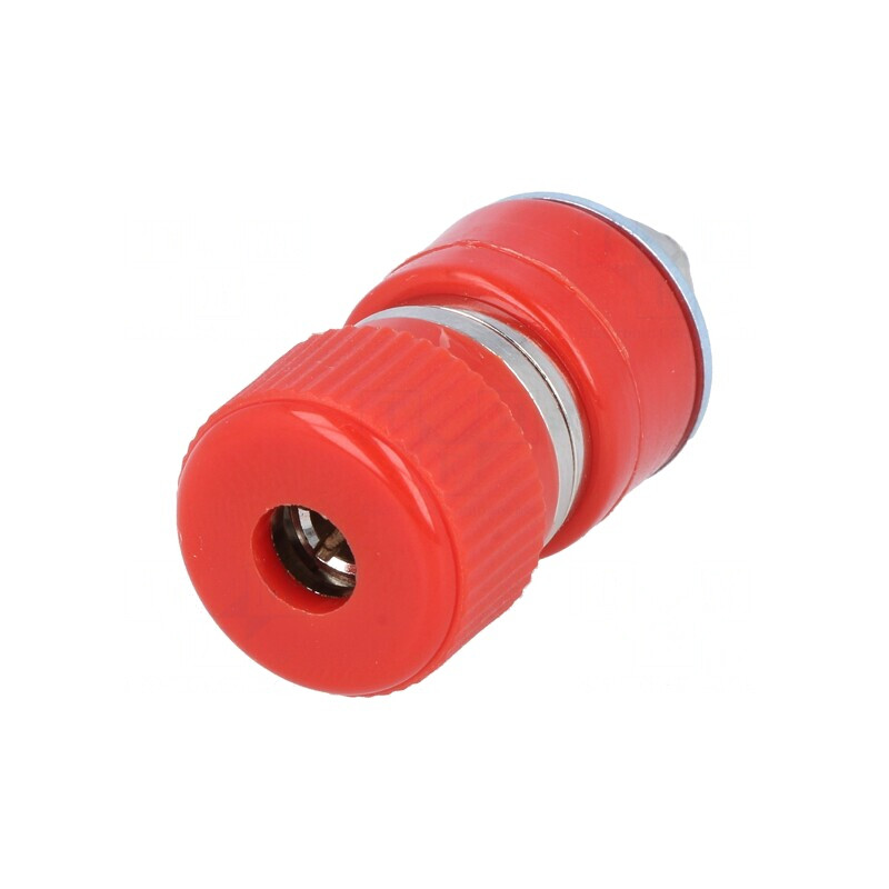 Soclu Banană 4mm Roșu 30A 60VDC | Electronic-mag.ro | Componente Electronice