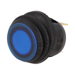 Rocker Switch ON-OFF 10A 250VAC Blue IP65 | Electronic-mag.ro | Componente Electronice