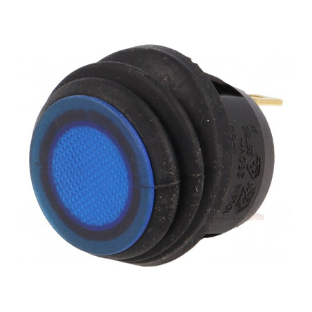 Rocker Switch ON-OFF 10A 250VAC Blue IP65 | Electronic-mag.ro | Componente Electronice