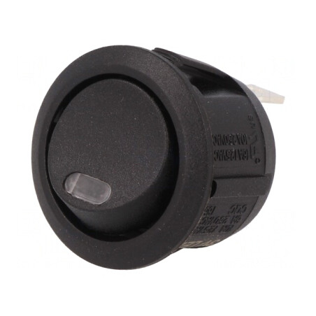Comutator Rocker SPST ON-OFF Negru cu LED 3V 10A 250V | Electronic-mag.ro | Componente Electronice