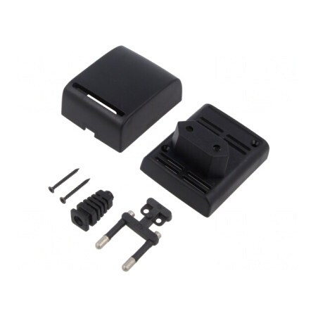 Carcasă Alimentator ABS Neagră 48x61.1x56mm | Electronic-mag.ro | Componente Electronice