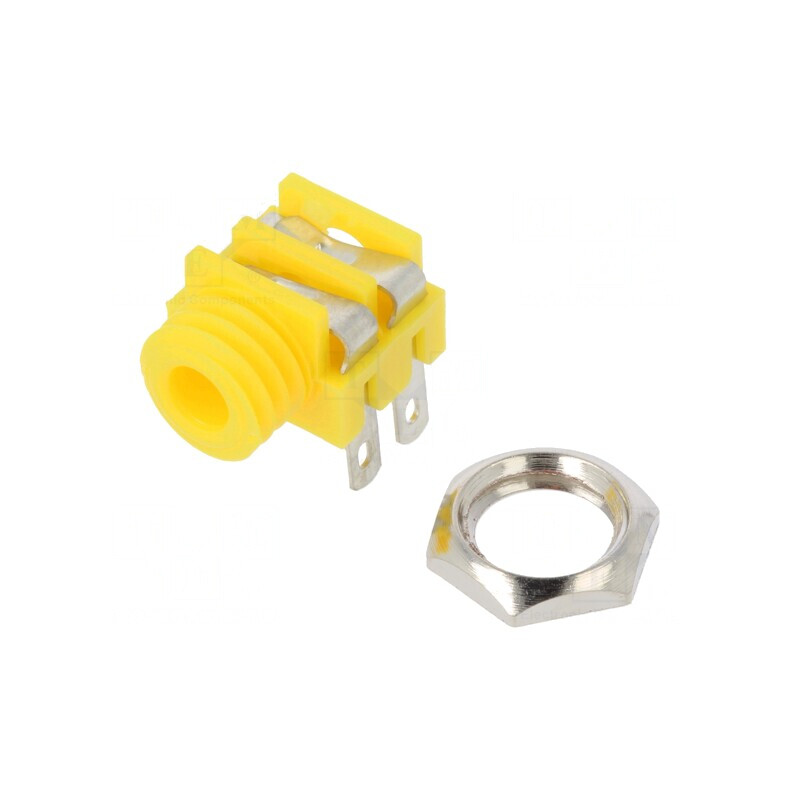 Soclu Jack 3,5mm Mono Mamă 90° Lipire | Electronic-mag.ro | Componente Electronice