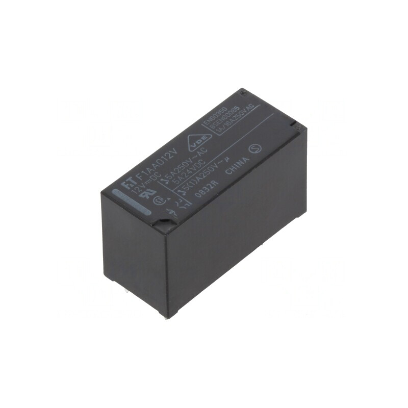 Releu electromagnetic DPST-NO 12VDC 5A 250VAC | Electronic-mag.ro | Componente Electronice