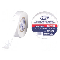Bandă Electroizolantă Albă 19mm x 20m | Electronic-mag.ro | Componente Electronice