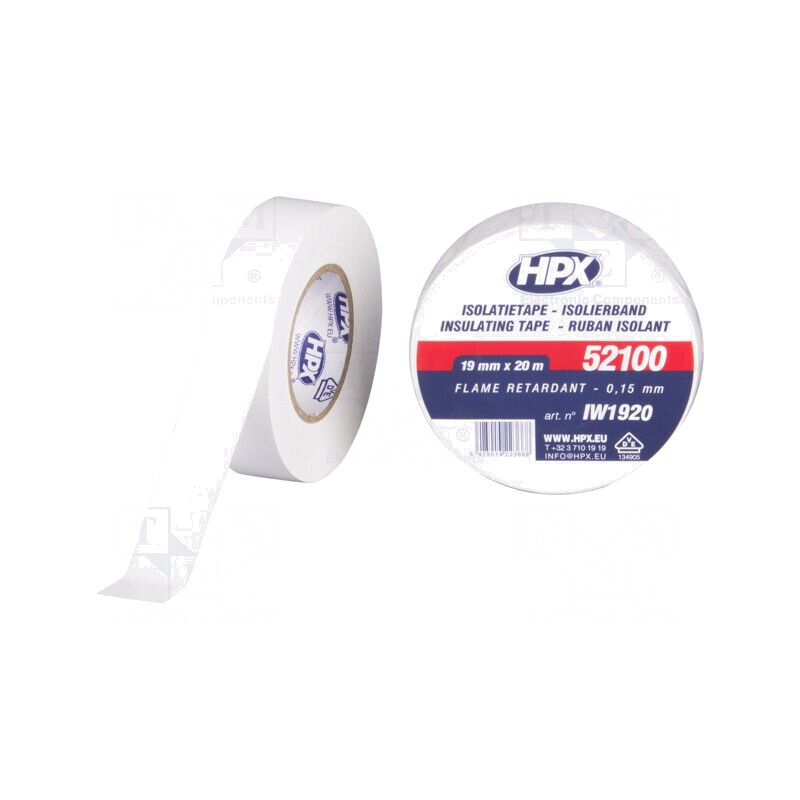 Bandă Electroizolantă Albă 19mm x 20m | Electronic-mag.ro | Componente Electronice
