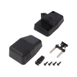 Carcasă Alimentator 40x66x40mm ABS Neagră | Electronic-mag.ro | Componente Electronice