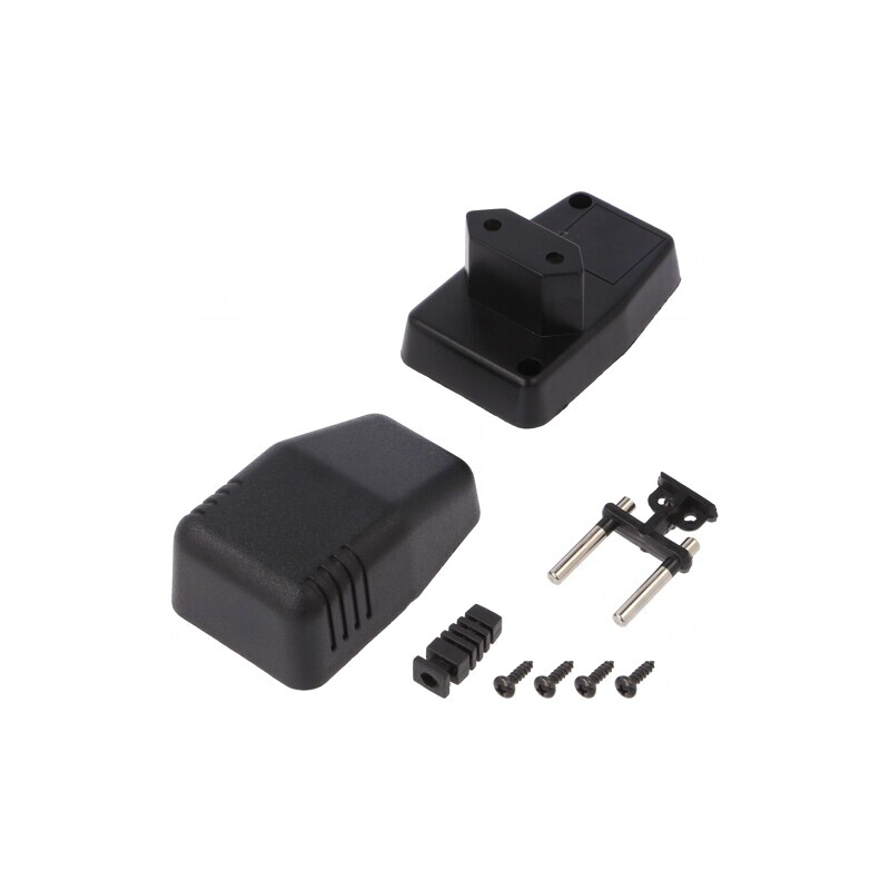 Carcasă Alimentator 40x66x40mm ABS Neagră | Electronic-mag.ro | Componente Electronice